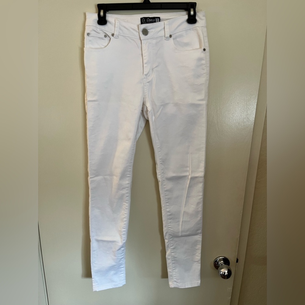 Ci Sono Women's White Skinny Jeans